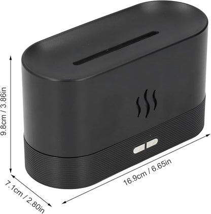 KINSCOTER Difusor de Aroma con Efecto Llama 🔥 | Humidificador Ultrasónico y Luz LED Ambiental