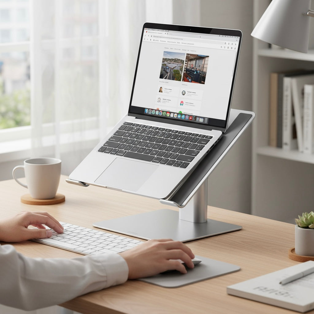 Baseus Adjustable Aluminum Laptop Stand – Diseño premium, máxima productividad