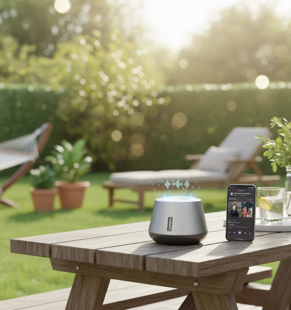 Altavoz Bluetooth Lenovo K3 Pro | Sonido profundo y potente, ideal para exterior o camping