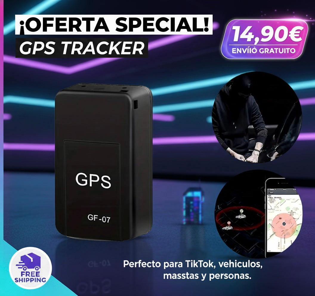 Mini Localizador GPS Magnético GF07 – Rastreo en Tiempo Real para Vehículos, Mascotas y Personas