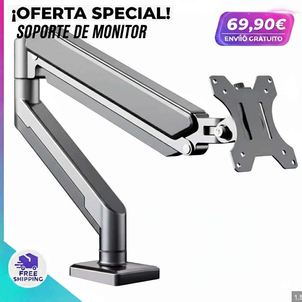 Soporte Universal de Monitor BEISHI – Ajustable y resistente para pantallas de hasta 32”