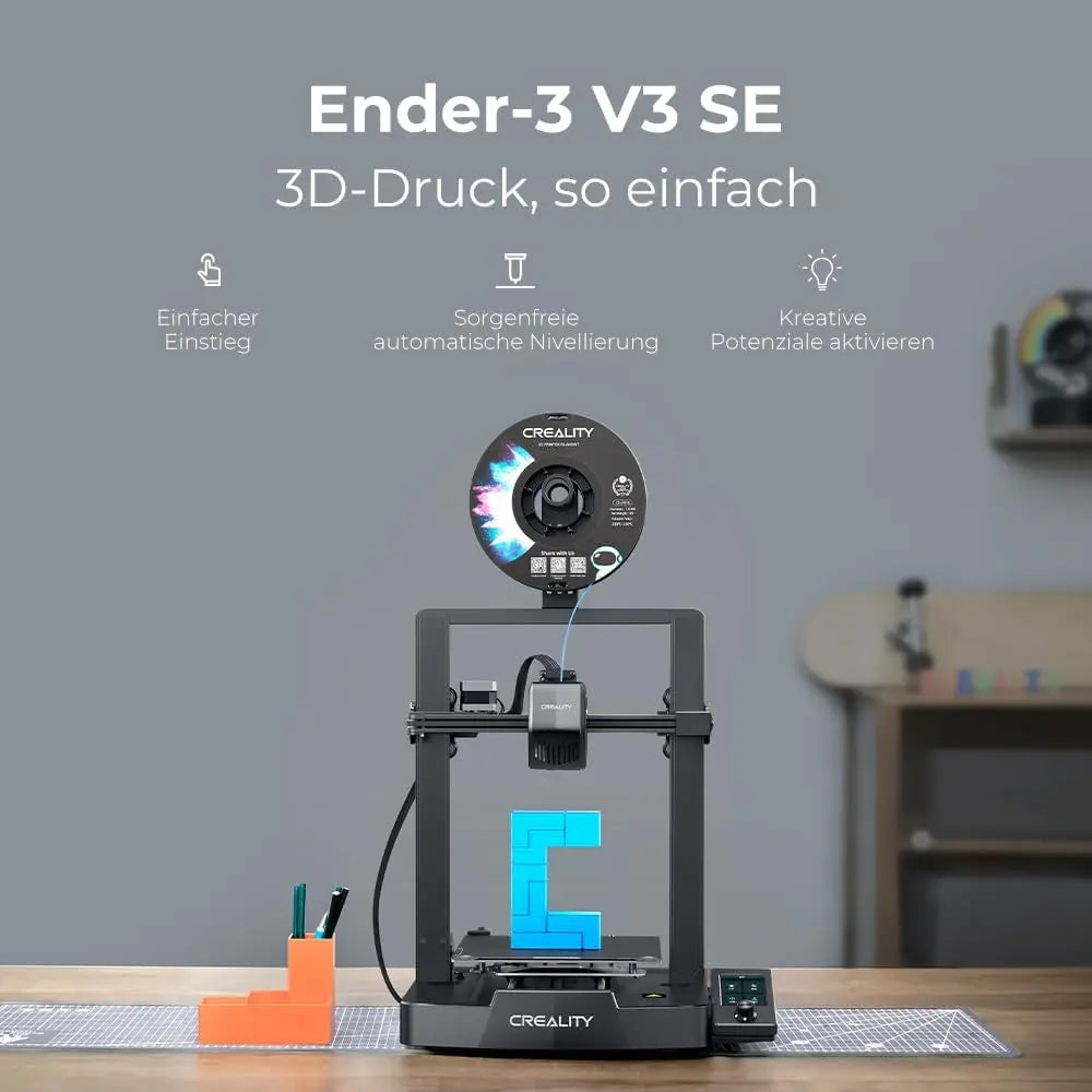 Creality Ender 3 V3 SE – Impresora 3D Rápida con Autonivelado y Carga Automática