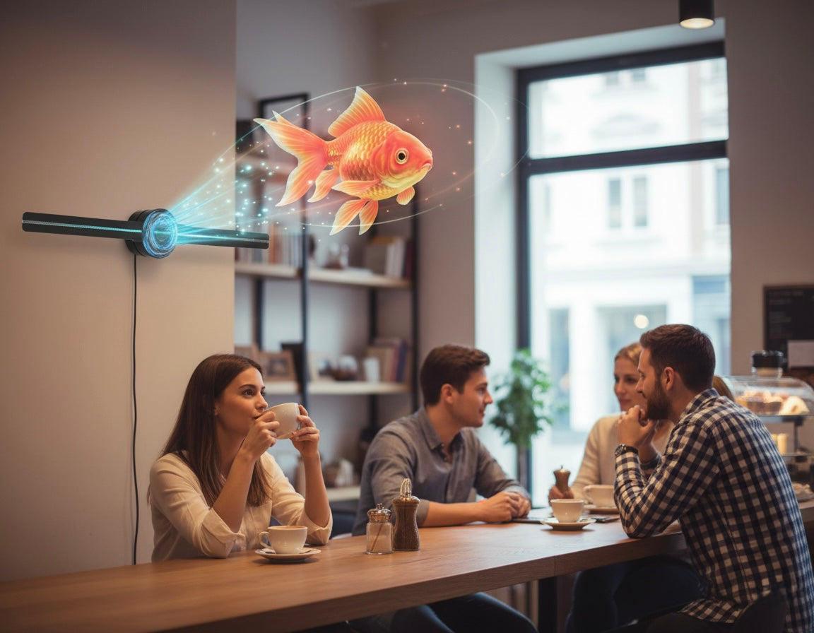 Proyector Holográfico 3D WiFi 42 cm – HD para Publicidad, decoracion  y Eventos